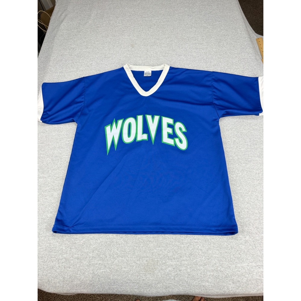 Park Antony Minnesota Timberwolves Wolves Tee Blue XL‎ V-Neck Basketball